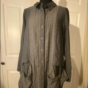 Button down shirt with interesting detail